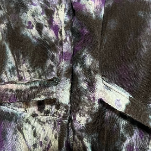 My Favorite Dress Shop Tie Dye Lace Up Asymmetrical Handkerchief Hem One Sz - Picture 9 of 11